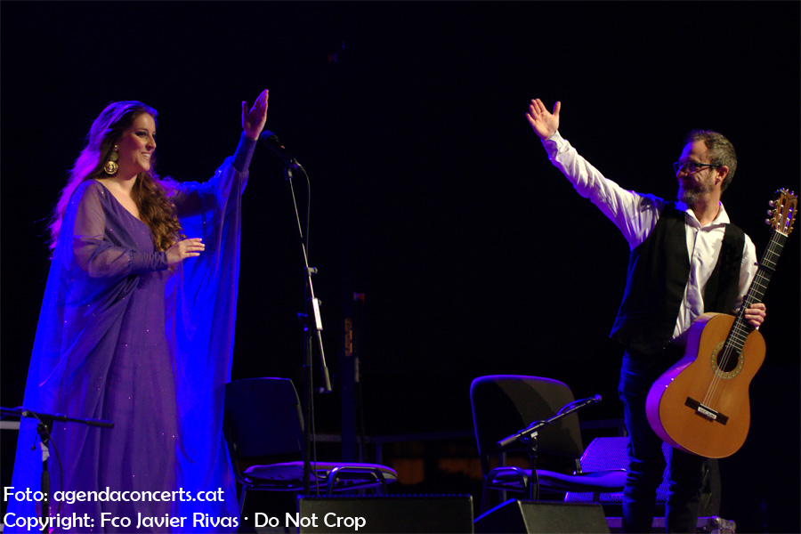 La cantant de flamenco Argentina, actuant a Sant Boi de Llobregat