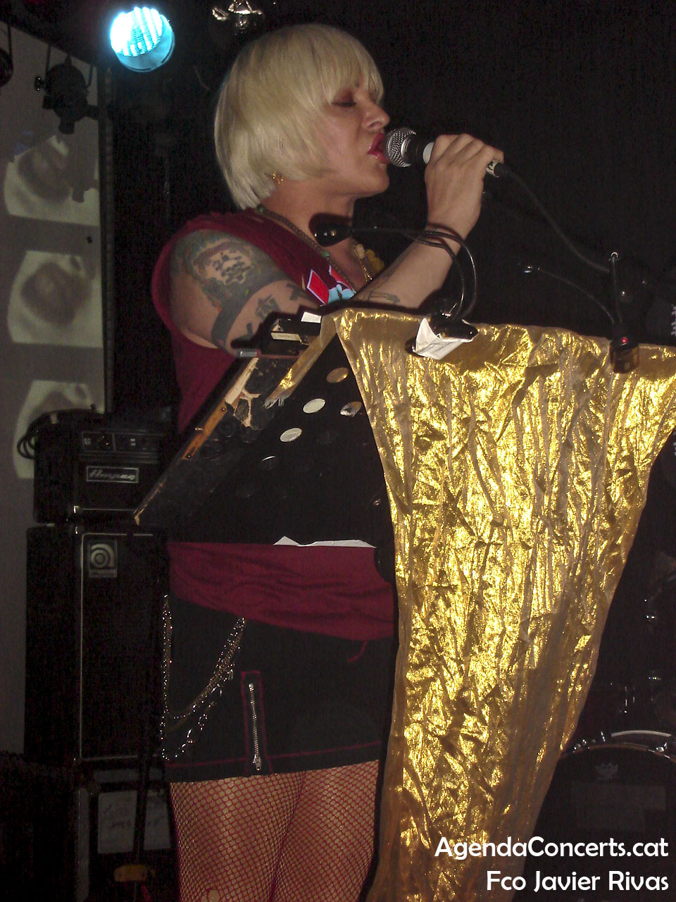 Psychic TV, performing at Sala Apolo 2 of Barcelona.