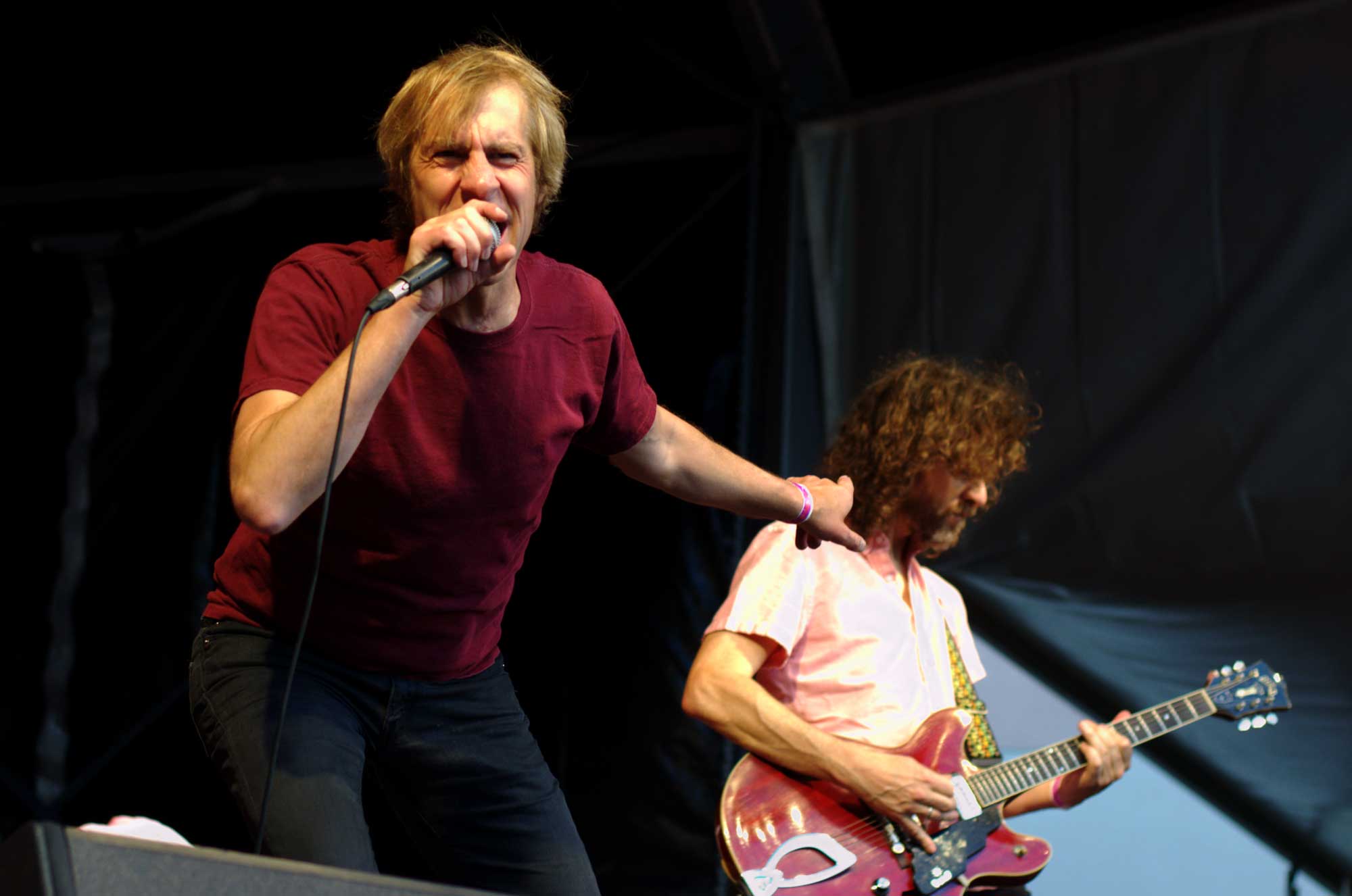 Mark Arm i Steve Turner del grup de grunge i punk Mudhoney, actuant al Primavera Sound 2016