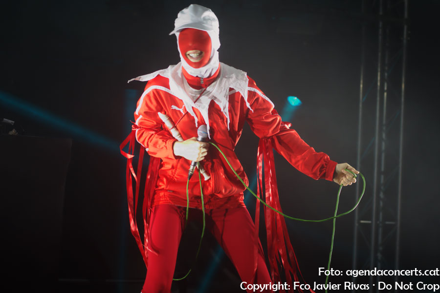 Gazelle Twin, performing at Barcelona's Caixaforum.