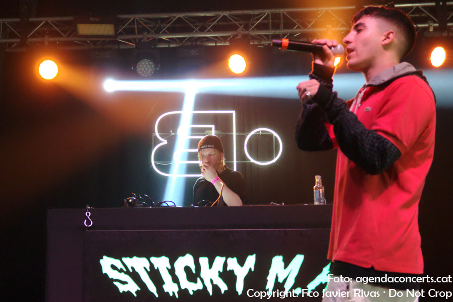 Sticky M.A., actuando en el Festival Cara·B de Barcelona 2019.