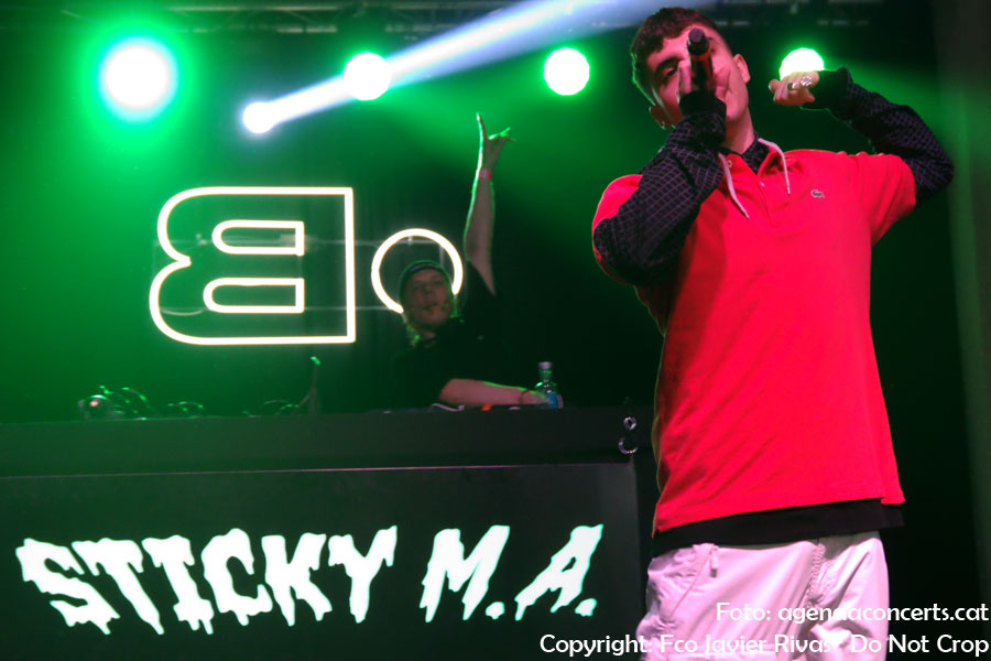 Sticky M.A., actuando en el Festival Cara·B de Barcelona 2019.