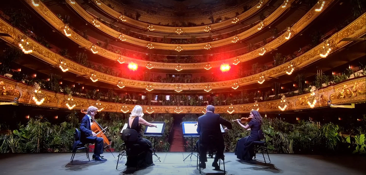 Concert for the Biocene, at the Liceu in Barcelona.