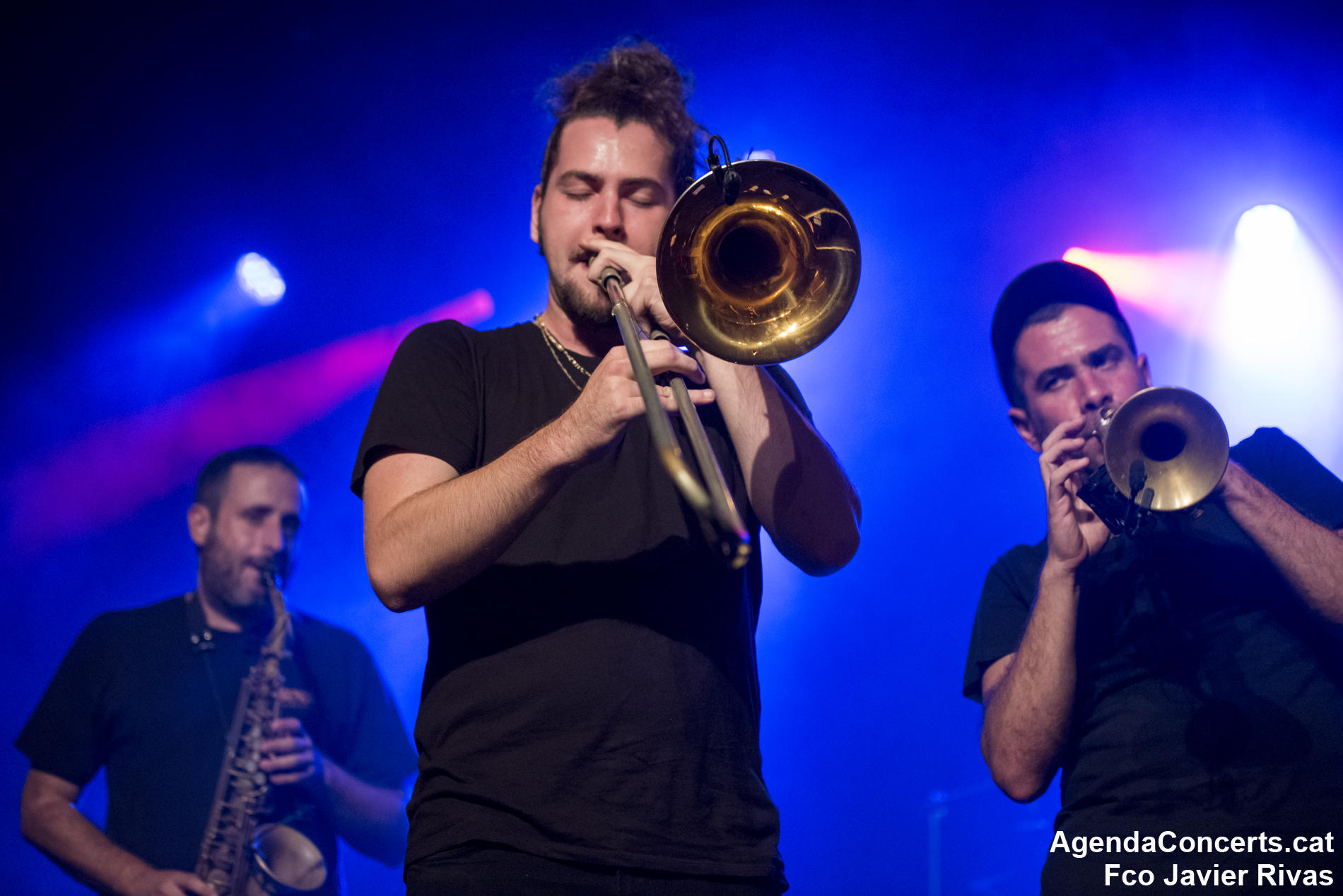 Hip Horns Brass, actuant amb La Ratonera, al Festival Altaveu 2022.