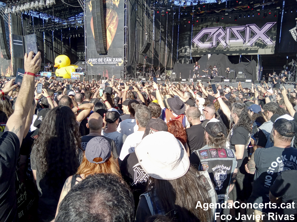 Crisix, actuant al Barcelona Rock Fest 2022.